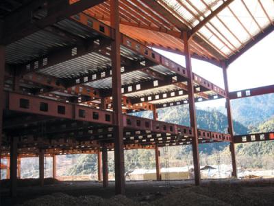 Mergulho quente galvanizado, soldando, travando, rolando, aço pré-fabricado construção Pre-projetada