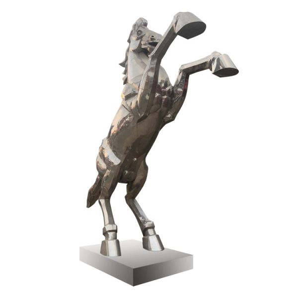 SGS H130cm Outdoor Metal Sculpture Life Size Animal Garden Ornaments