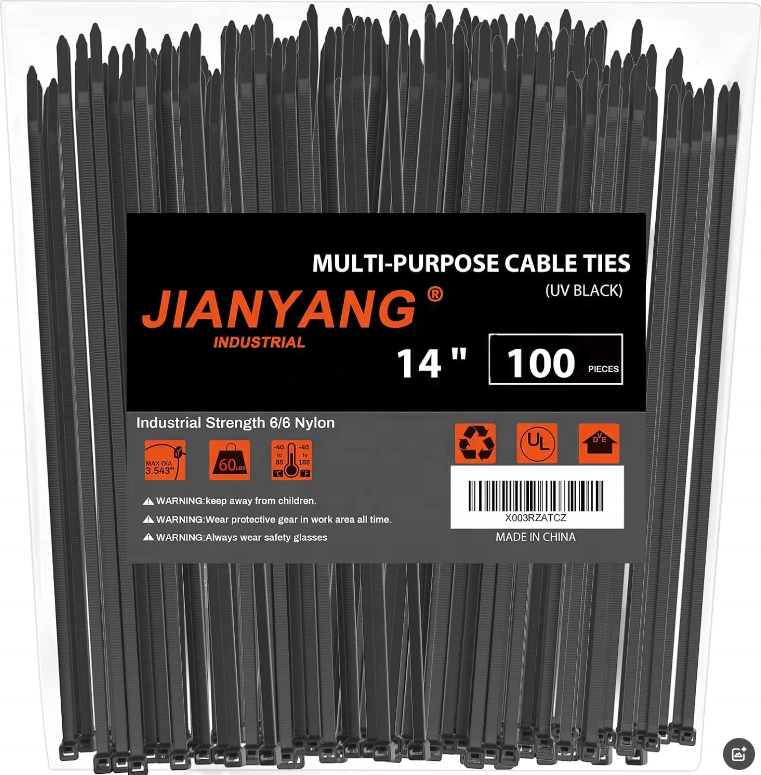 20 Inch Double Sided Zip Ties Secure Outdoor Weather Resistant