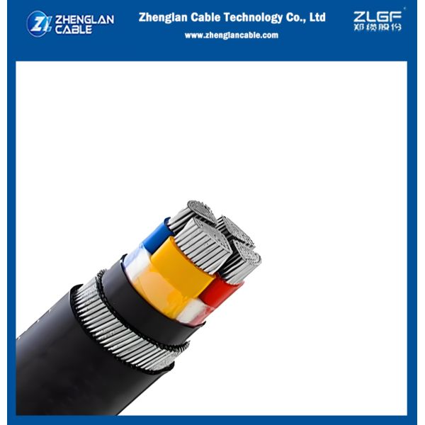Los cables de energía LV, cables subterráneos y cables XLPE aislados de alambre de acero blindado AL/XLPE/PVC/SWA/PVC 4x35mm2 IEC60502-1
