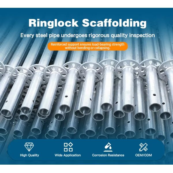 2045MM Q195 Steel Ring-Lock Scaffolding Diagonal Brace for Bridge Construction Support