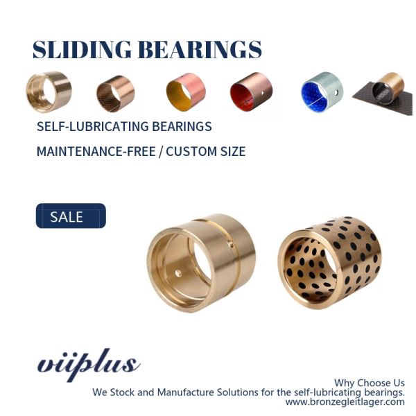 CUSN6 / CUSN8 - Bronze Bearing Rolled Self Lubricating Plain Bearing | Dry Sliding Bearing Gerollte Trockengleitlager