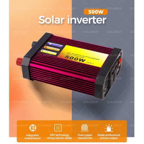 Photovoltaic 12V Dc Power Hybrid Solar Inverter 500W Kit Solar Panel Hybrid Inverter Battery