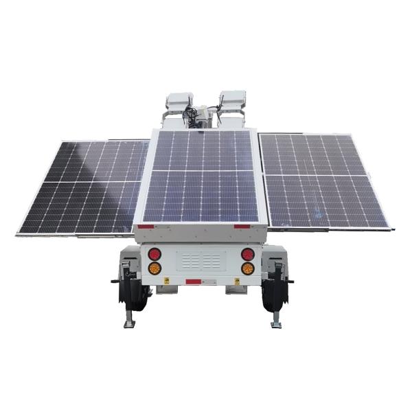 Mobile Solar Light Tower and Surveillance Trailer Solar Light Trailer