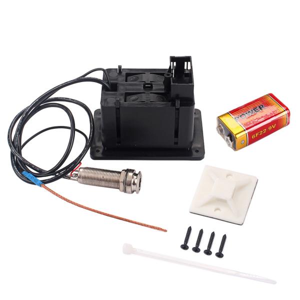 Preamp 4 Bands Equalizador de Guitarra Acústica Piezo Pickup Com Peças de Guitarra Tuner
