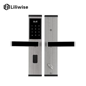 Les serrures de porte en bois d'appartement de porte Digital ouvrent avec le mot