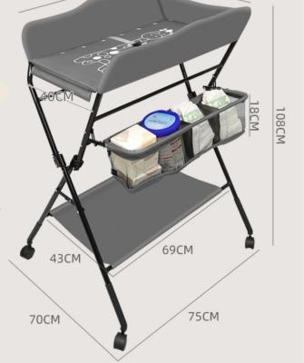 Multi-Functional Infant Changing Table Foldable Baby Nursing Table For 0-3Years