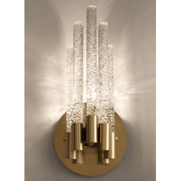 French style living room background wall crystal wall lamp corridor staircase aisle art lighting master bedroom bedside creative wall lamp