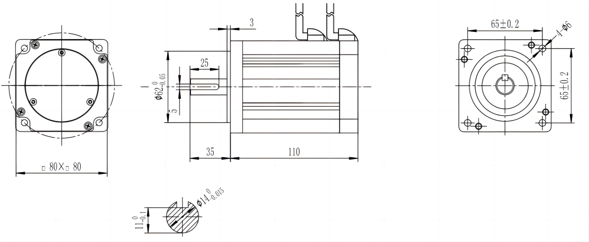 Мотор медицинского оборудования 310V 440W 1.7A 6000RPM 0.7N.M Низкий шум
