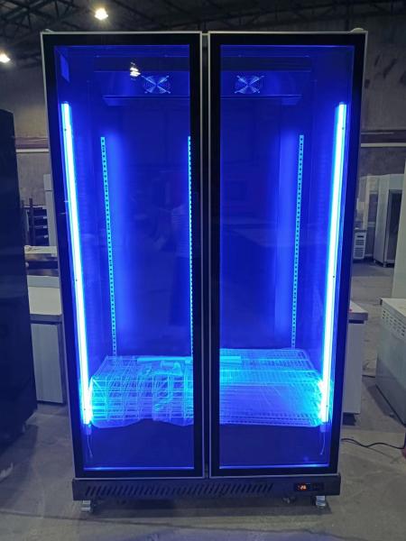2 Portas de vidro Display de bebidas Frigorífico Frigorífico comercial vertical
