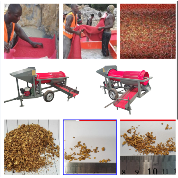 Gravity Separator Small Scale 5-10 Tons Sand Gold Washing Plant Mobile Gold Ore Processing Plant