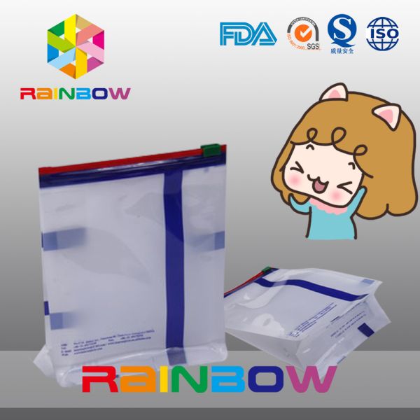 Flat Bottom Resealable Snack Bags With Cartoon Figure For Children