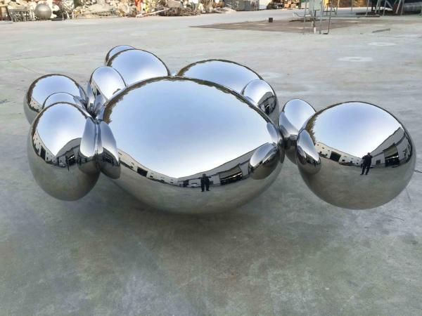 Contemporary Large Abstract Sculpture , Stainless Steel Garden Ornaments Statues