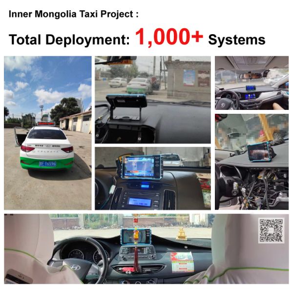 6CH 720P AHD мобильный DVR для транспортных средств с умным сенсорным монитором и распознаванием лица водителя