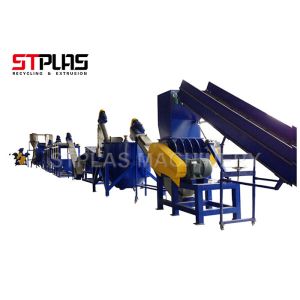 Plástico favorable al medio ambiente que se lava reciclando la máquina con los motores de Siemens