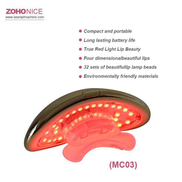 Home Use Infrared Red Blue Led Light Therapy 2 In 1 Teen Whitening Lip Plumper Device