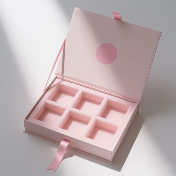 Precio de fábrica Logotipo personalizable de bajo costo Caja de regalo de galletas de chocolate simple