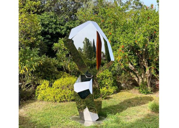 Sumário lustrado de aço inoxidável moderno Art Sculpture da paisagem do metal