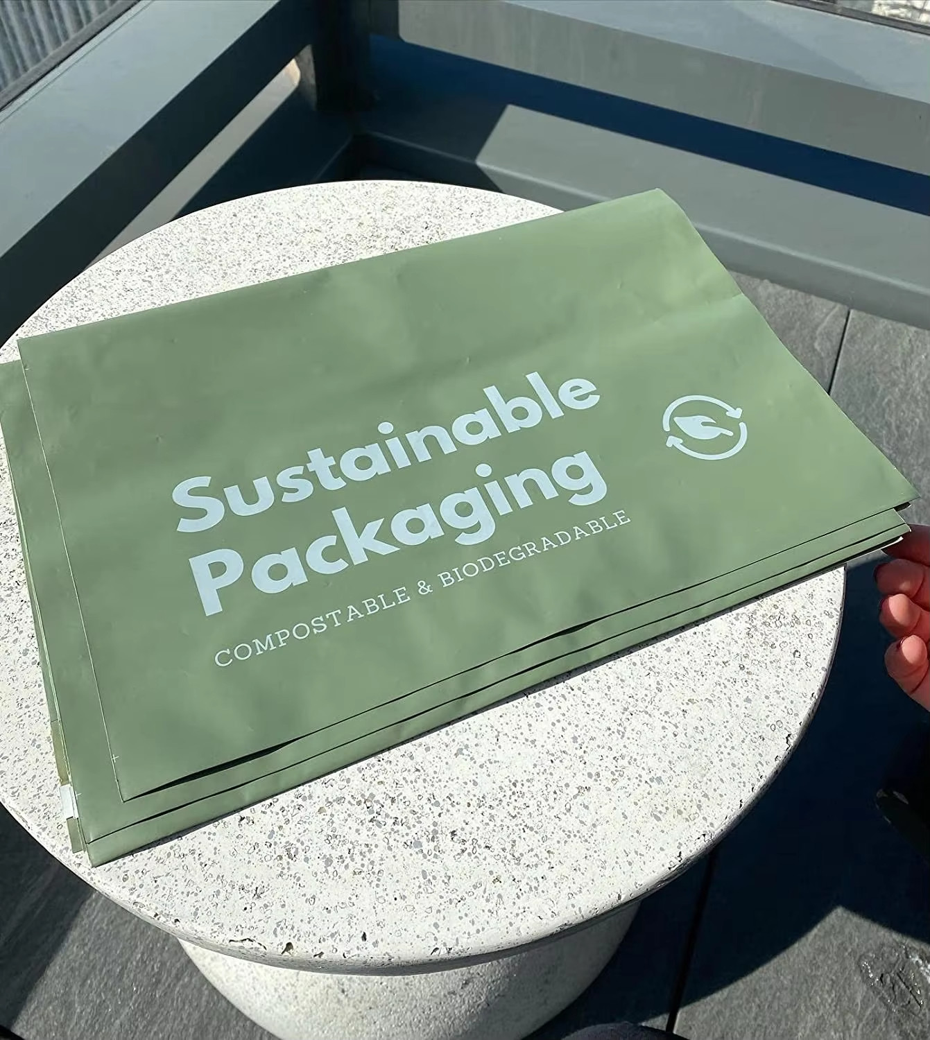 Matte Black Custom 100% Biodegradable Compostable for Poly Mailer for Clothing and Fur Shipping for Shoes and Other Articles