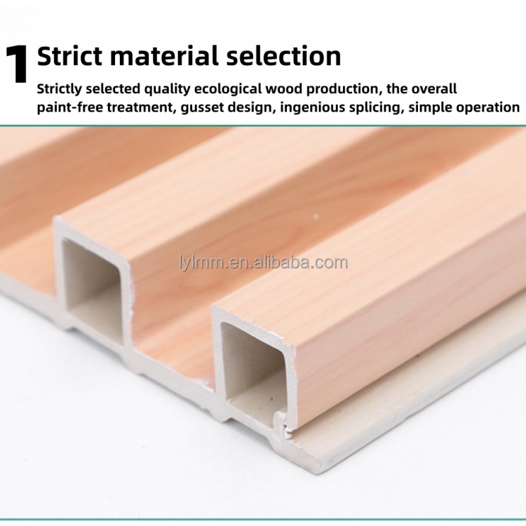 Нано-ПВХ с внутренним эфектом дерева для внутреннего декора