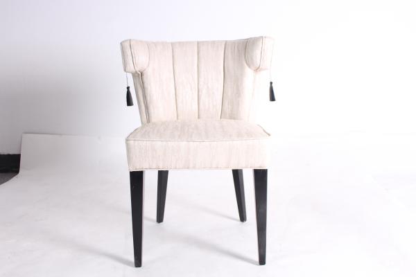 Accent solid wooden chair event french style hotel dining chair armrest chair with accessories