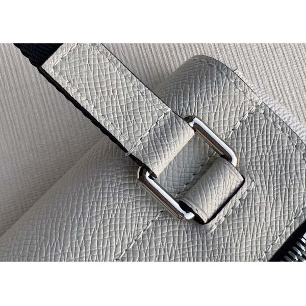 Leather Message Tote Ladies White Cross Body Bag Monogram Eclipse