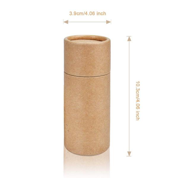 Caixa de tubos de papel Kraft para presente