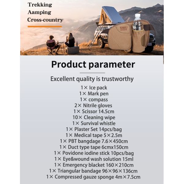 Professional Outdoor Geological Exploration First Aid Kit Emergency Medical Supplies for Training and Research