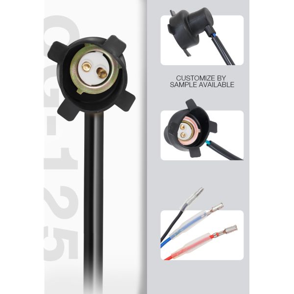 Motorcycle Headlight Lamp Bulb Holder Plus Loose Cap 180mm With Protector CG-125 Sample