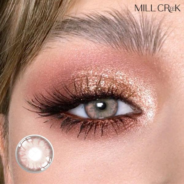 Gem Pink Hydrogel Contact Lenses 14.2mm Diameter With 55% Water Content