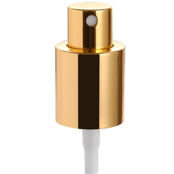 24mm High Gold Aluminum Mist Sprayer For Plastic Bottle