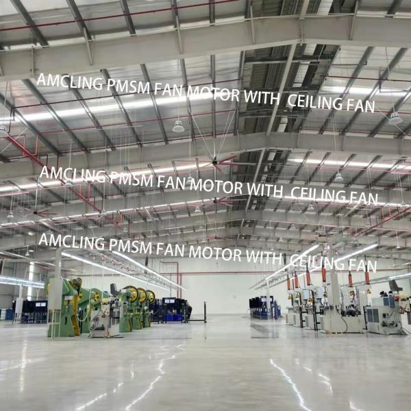 800m3/h Air Volume PMSM Motor Giant HVLS Fan 8ft 10ft 16ft 20ft 24ft 1.5kw 220v 380v