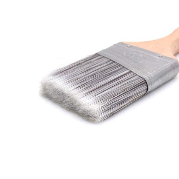 Angled paint brush,wood paint brush,paint brush filament with long wooden handle brush