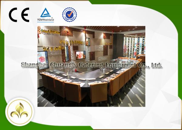 Arch Shape Flat Top Grills Outdoor Hibachi Table More Than 14 Seats Capacity