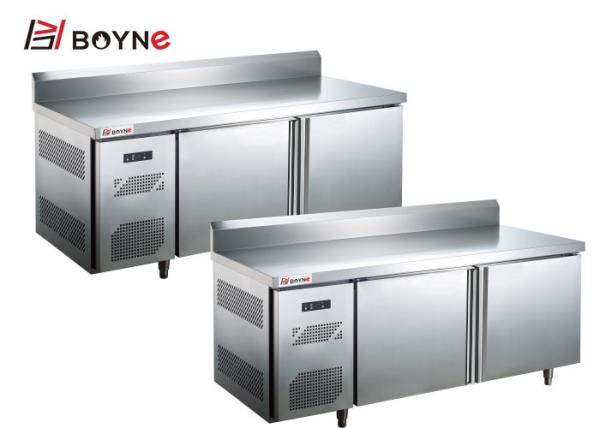 Hotel Industrial Catering Fridge Glass Door Display Work Bench Freezer