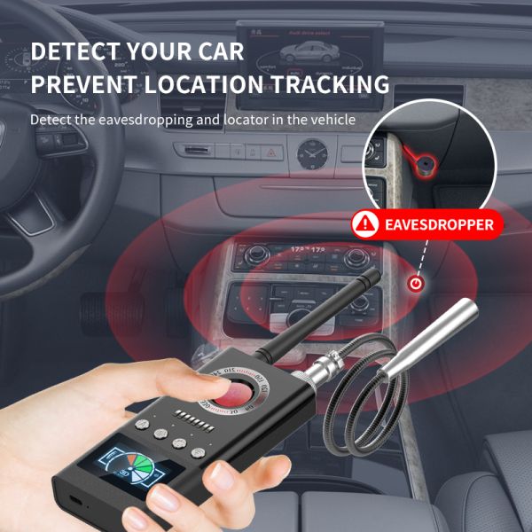 Portable Wireless Camera Detection K66 RF Scanner Signal Detector ≤0.03mv Sensitivity
