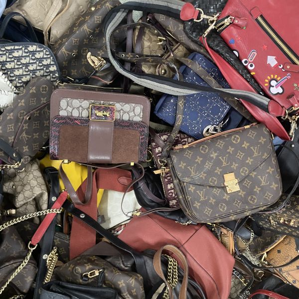 Women Mixed Colors Used Brand Bags Luxury Second Hand Shoulder Bag Wholesale