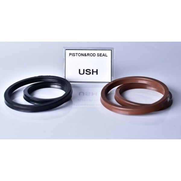 High Temp Resistant Hydraulic Cylinder Seals Brown U Shaped O Ring FKM USH Packing