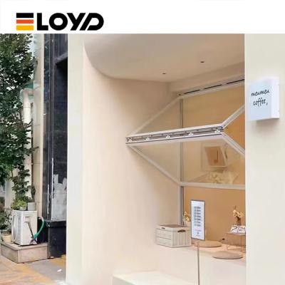 Soundproof Aluminum Folding Window with 5+18A+5mm Tempered Glass