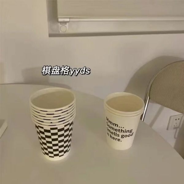 Personalized Printing Disposable Paper Cup Customized Color Full Payment Without Lid