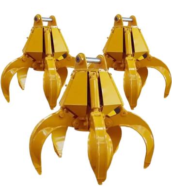 Q690D Mechanical Orange Peel Grab For CAT VOLVO JCB Excavator