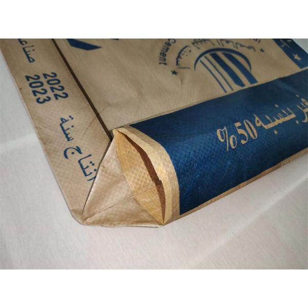 50x64x11cm 85GSM ((65GSM+20GSM) Sac d'emballage en plastique pour le remplissage de matériaux de construction en ciment