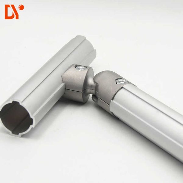 DYJ28-B07 Lean Tube Generation Industrial 180 Degree Fixed Inner Joint Aluminum Alloy