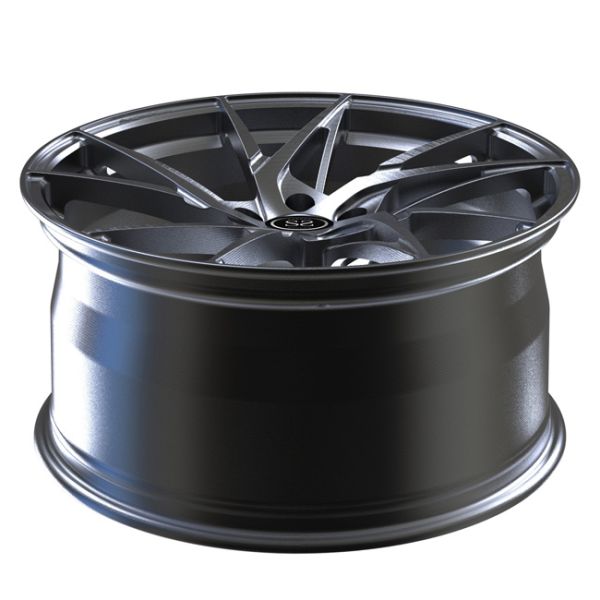 21 Inch Monoblock 1 Piece Forged Wheels Directional Aluminum Brushed Black