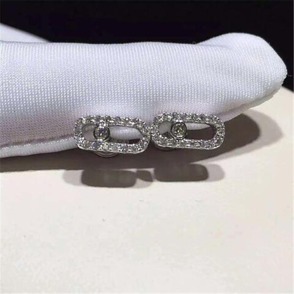   full diamonds earring  18kt  gold   with yellow gold or white gold