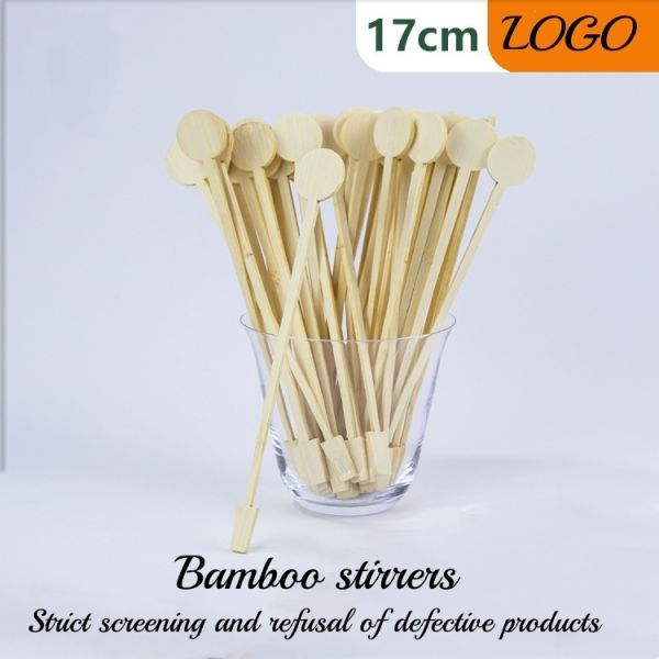 Natural Custom Wood Coffee Tea Stirrer Sticks Biodegradable Individually Eco-friendly