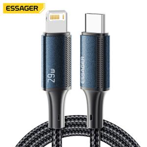 ESSAGER ES-X45 Pd 29w USB C ライトアップ iPhone 急速充電コード