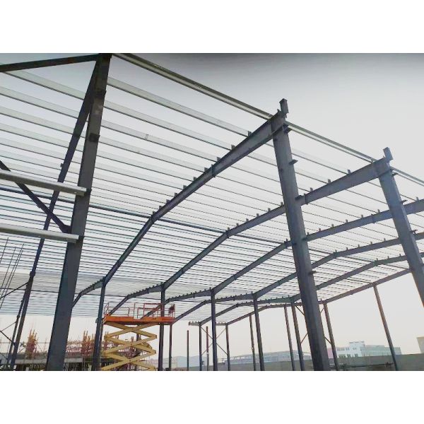 Pre Engineered Steel Structure Warehouse Construction Systems GB Standard