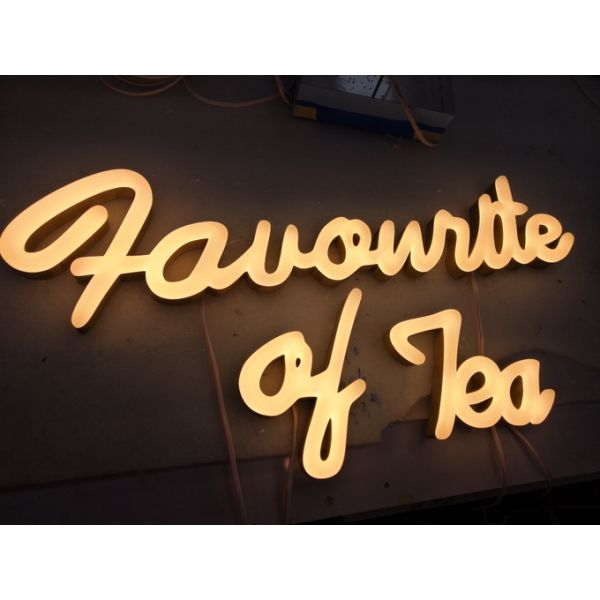Waterproof Acrylic Neon Channel Letter Signs Durable For Office
