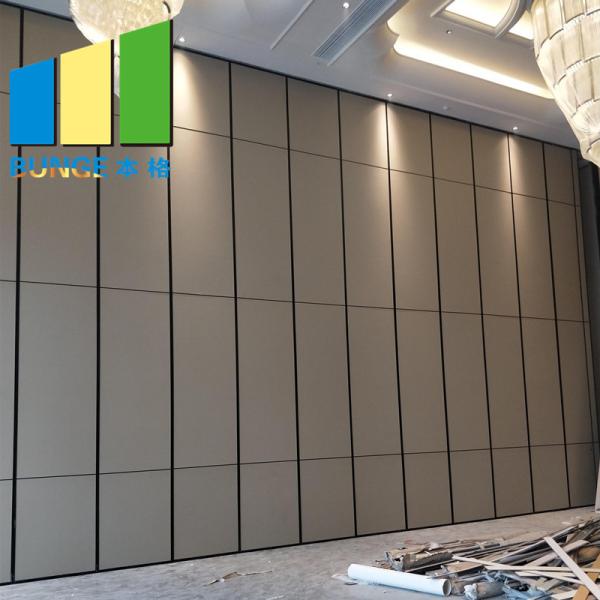 Melamine Commercial Movable Partition Walls Sliding Folding Divider For Office